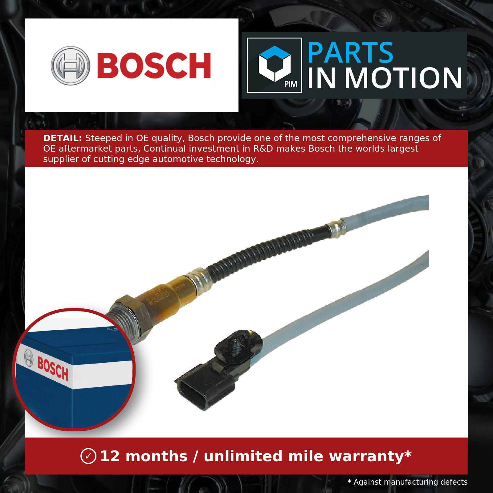 Bosch Lambda Sensor 0258006953 [PM549229]