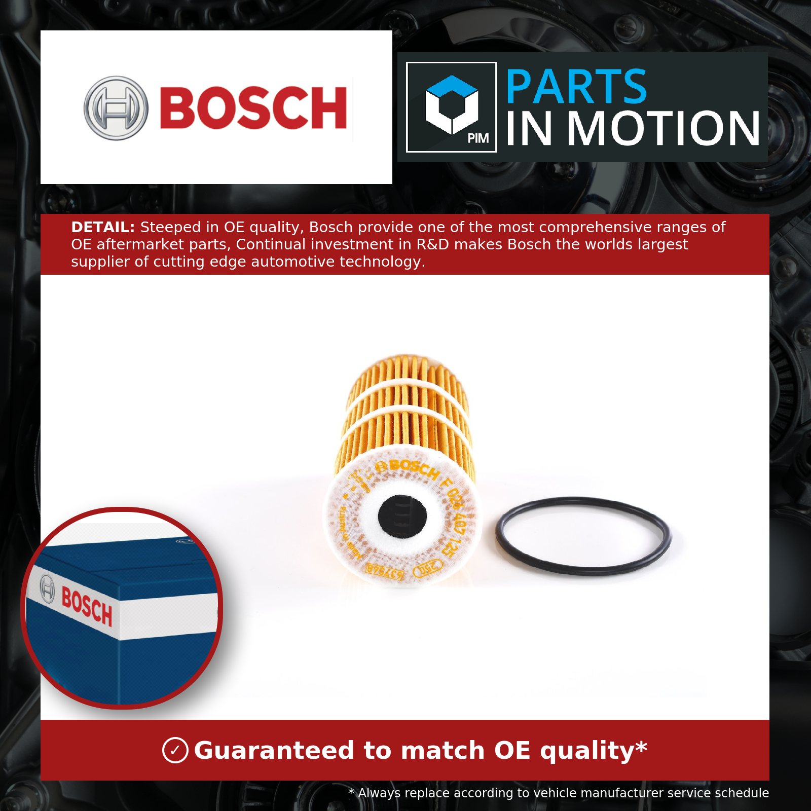 Bosch Oil Filter F026407125 [PM874525]