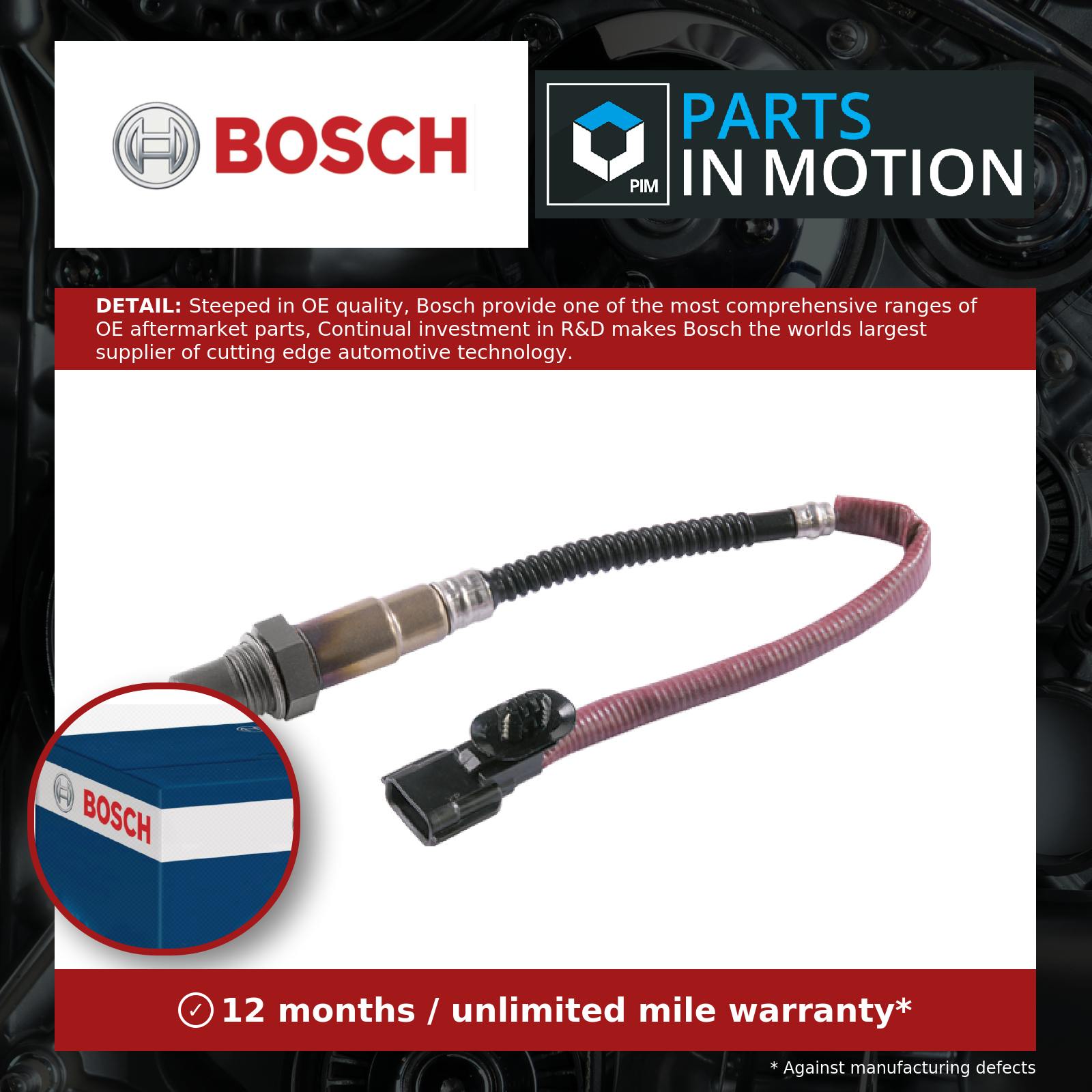Bosch Lambda Sensor 0258010062 [PM1101415]
