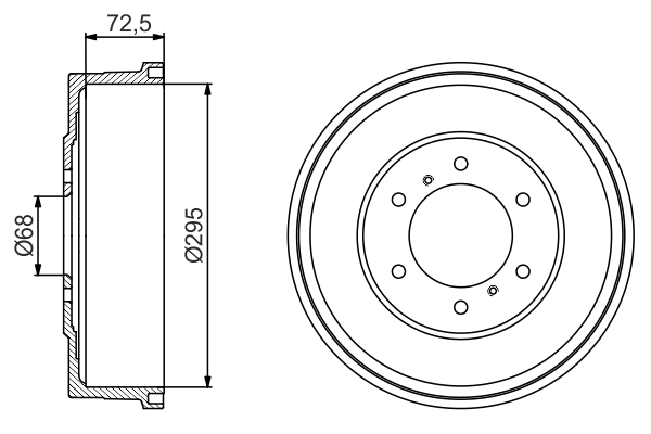 Bosch 0986477215 Brake Drum