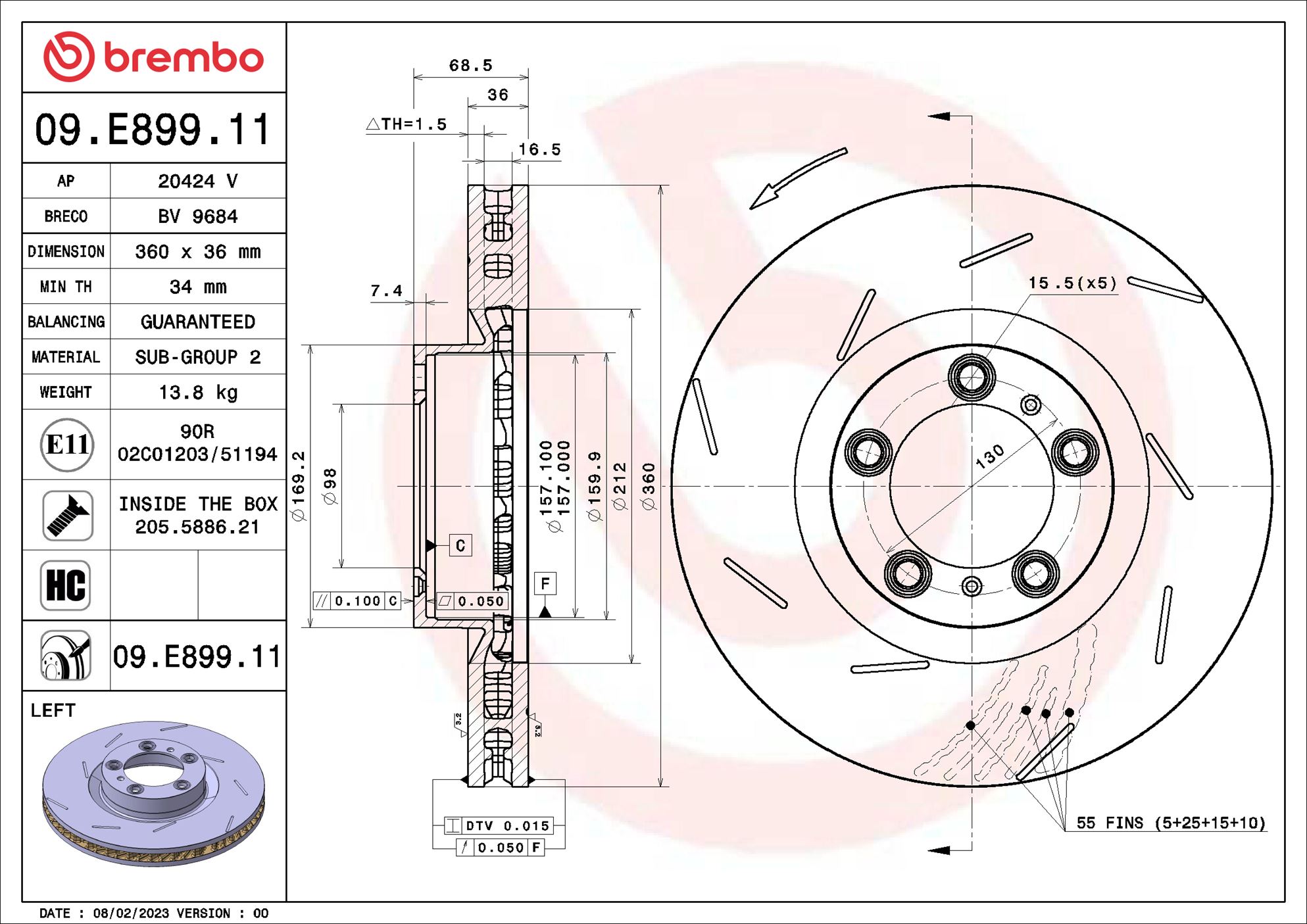 Brembo 09.E899.11
