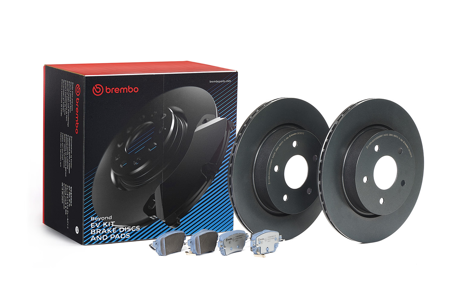 Brembo KT08030 2x Brake Discs and Pads