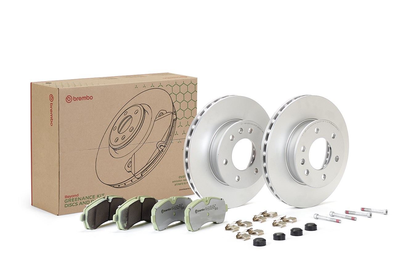 Brembo KT10025 2x Brake Discs and Pads