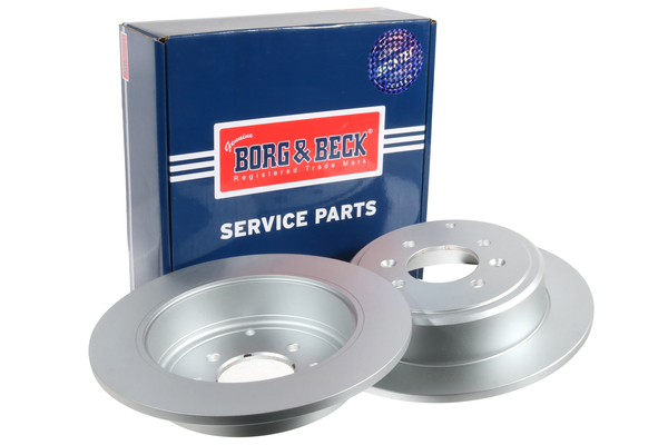 Borg & Beck BBD4108 2x Brake Discs Pair Solid