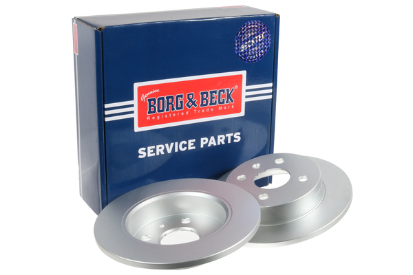 Borg & Beck BBD4113 2x Brake Discs Pair Solid