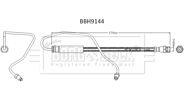 Borg & Beck BBH9144 Brake Hose