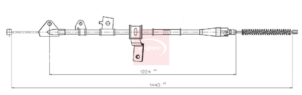 Apec CAB1838 Handbrake Cable