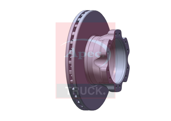 Apec DSK7008 CV Brake Disc Single Vented