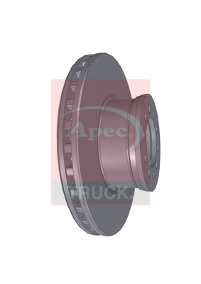 Apec DSK7017 CV Brake Disc Single Vented