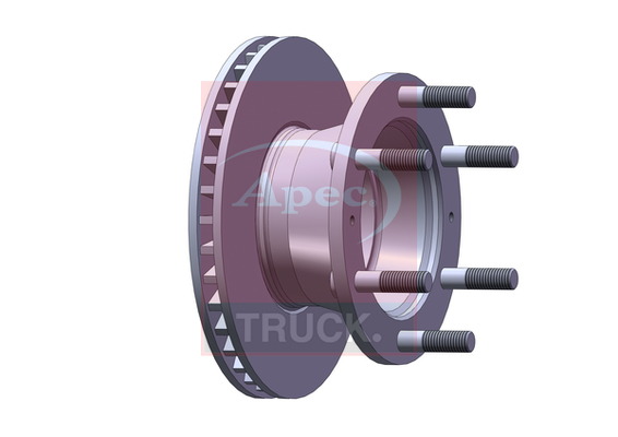 Apec DSK7041 CV Brake Disc Single Vented