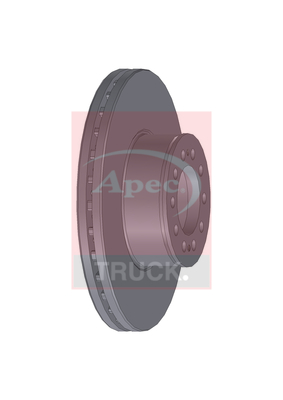 Apec DSK7044 CV Brake Disc Single Vented