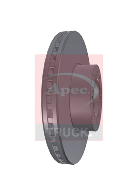Apec DSK7051 CV Brake Disc Single Vented