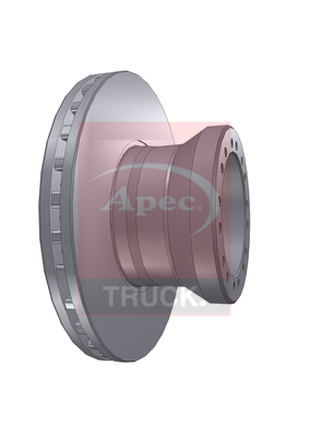 Apec DSK7053 CV Brake Disc Single Vented
