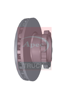 Apec DSK7087 CV Brake Disc Single Vented