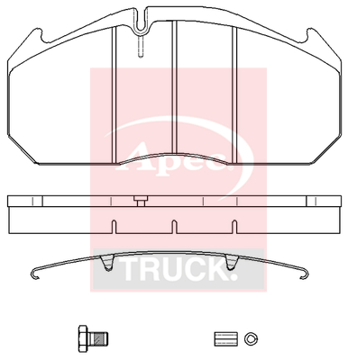 Apec PAD29030K Brake Pads Set
