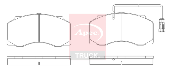 Apec PAD29077 Brake Pads Set