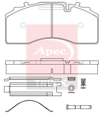 Apec PAD29227K Brake Pads Set