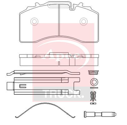 Apec PAD29228K Brake Pads Set