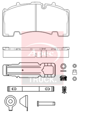Apec PAD29308K Brake Pads Set