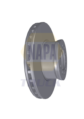 NAPA NTBD7017 CV Brake Disc Single Vented