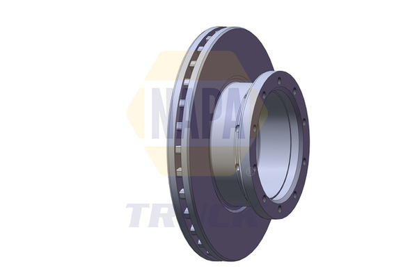 NAPA NTBD7054 2x Brake Discs Pair Vented