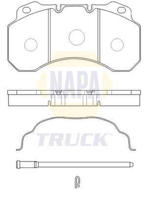 NAPA NTBP291001 Brake Pads Set