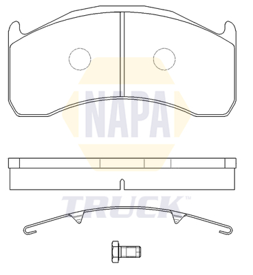 NAPA NTBP291371K Brake Pads Set