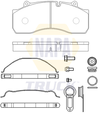 NAPA NTBP291431K Brake Pads Set