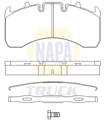 NAPA NTBP291771K Brake Pads Set
