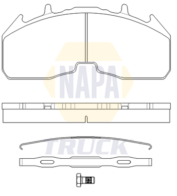 NAPA NTBP293321K Brake Pads Set