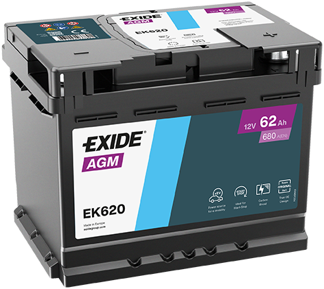 Exide EK620 AGM Car Battery