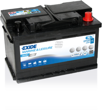Exide EP600 AGM Marine Leisure Battery