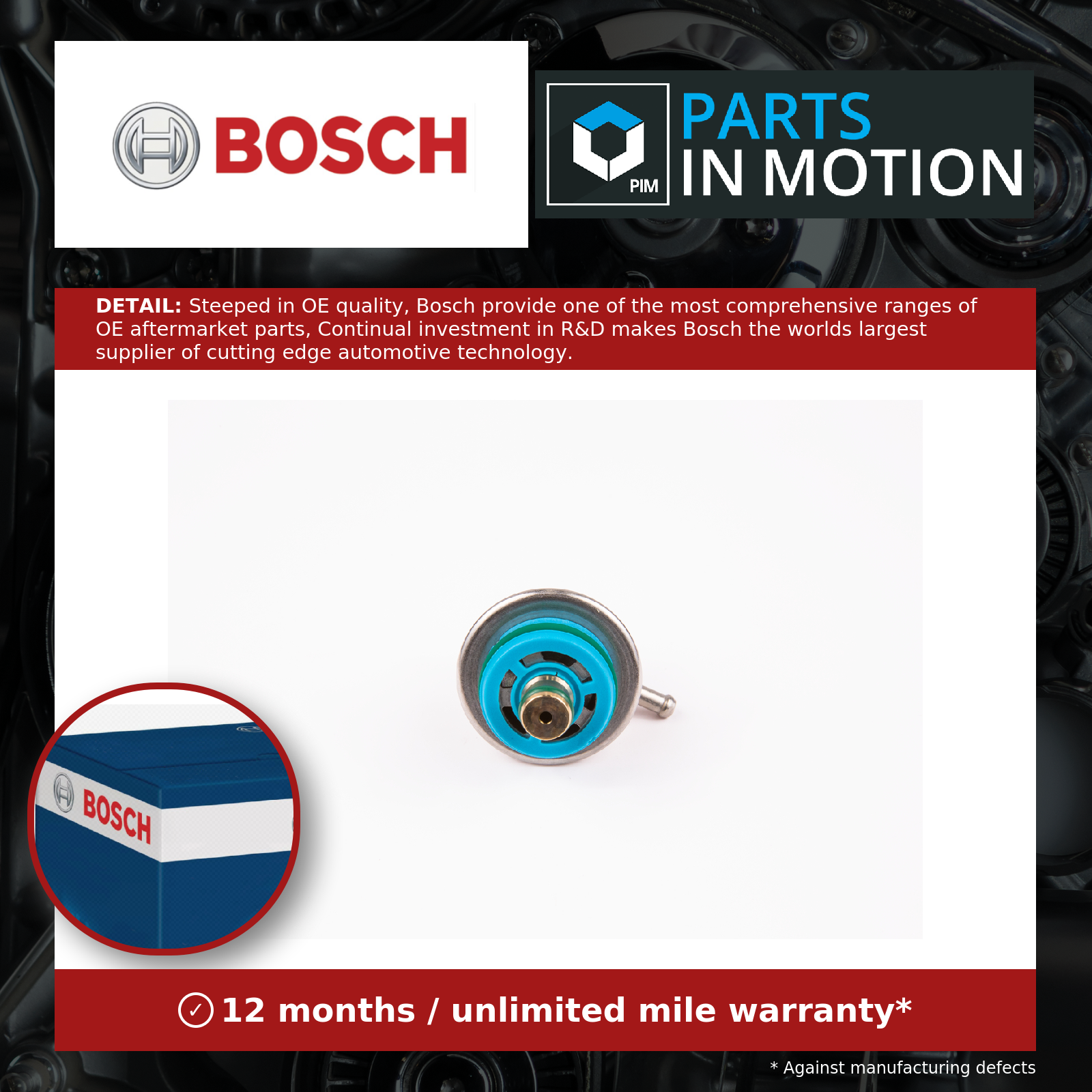 BOSCH 0 280 160 562 Fuel pressure regulator - Car parts