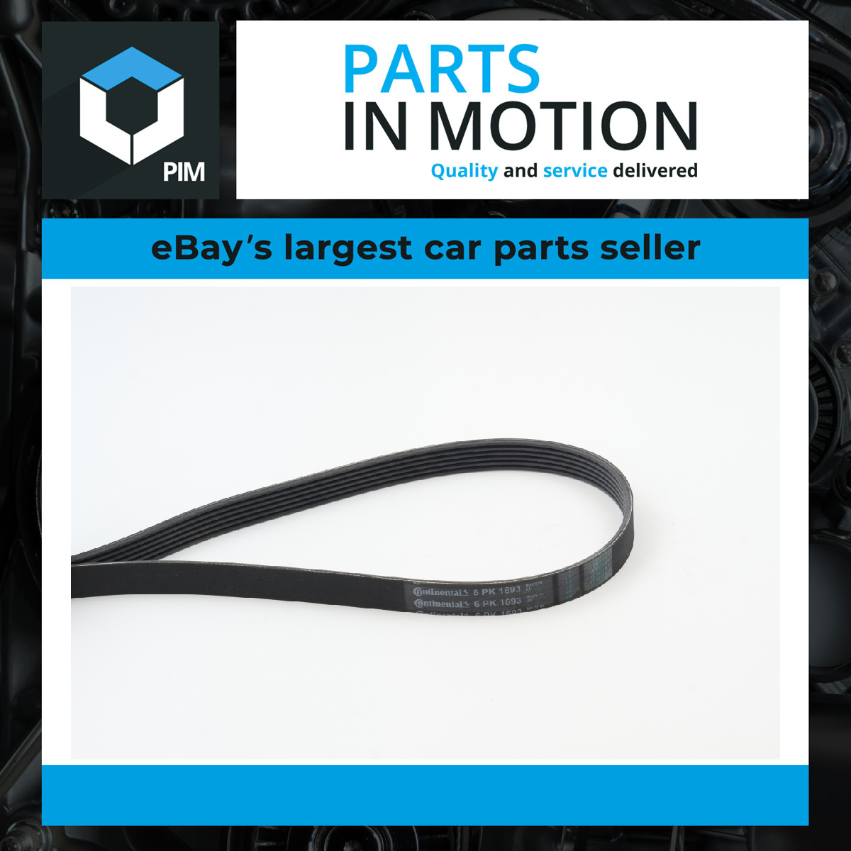 Continental 6 Rib Multi V Drive Belt 6PK1693 [PM1158103]