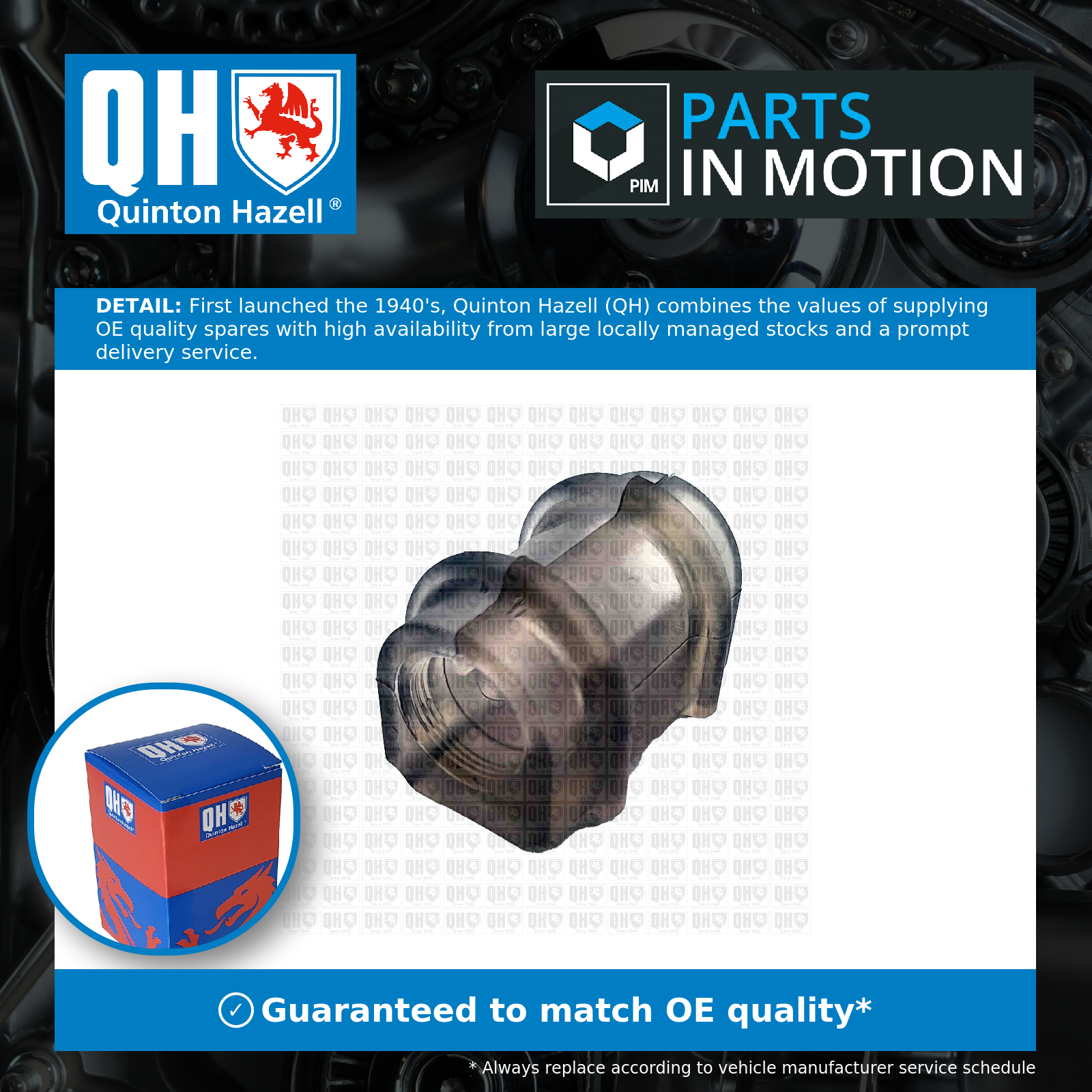 Quinton Hazell Anti Roll Bar Bush Front Inner EMB3042 [PM294015]