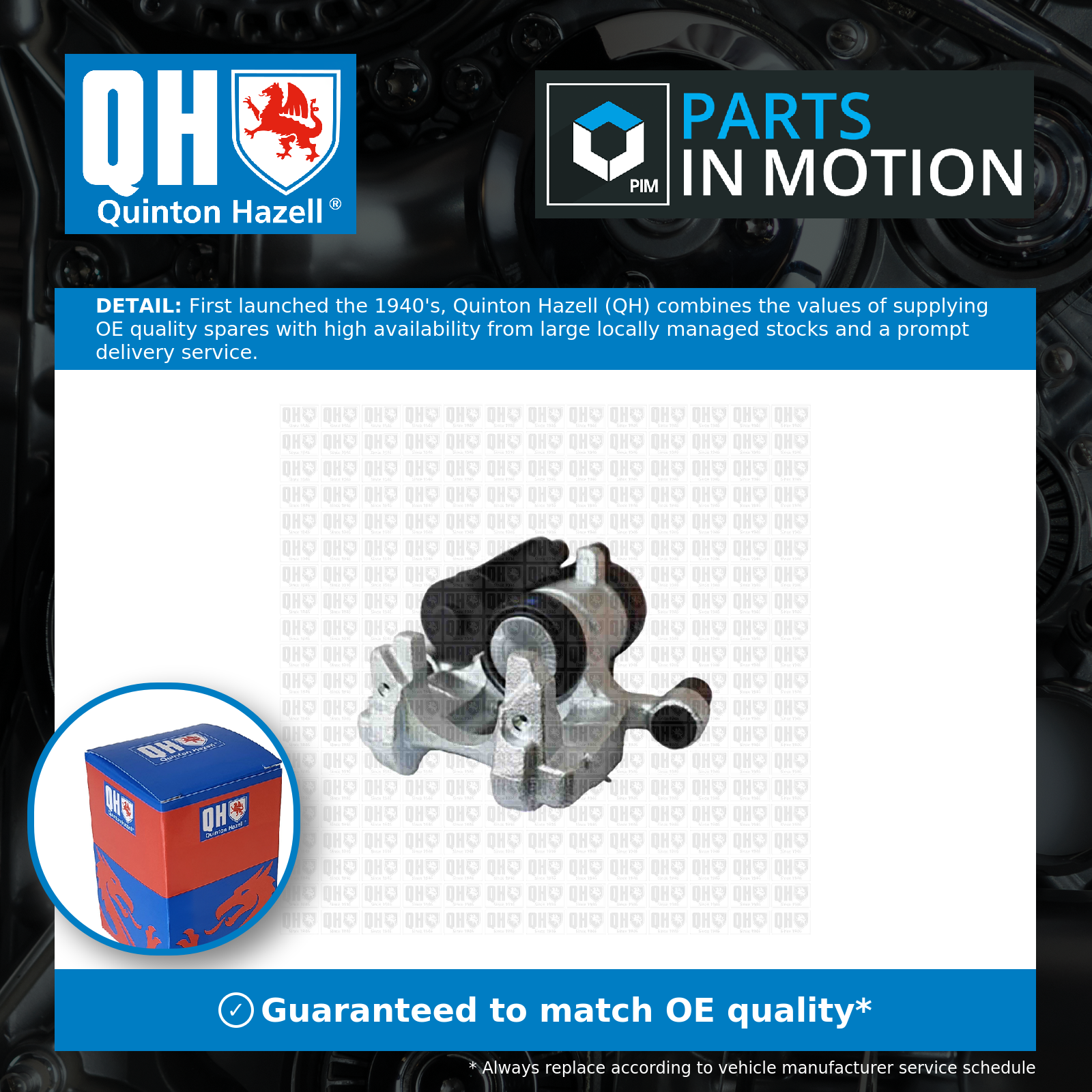 Quinton Hazell Brake Caliper Rear Left QBS8936 [PM2441143]