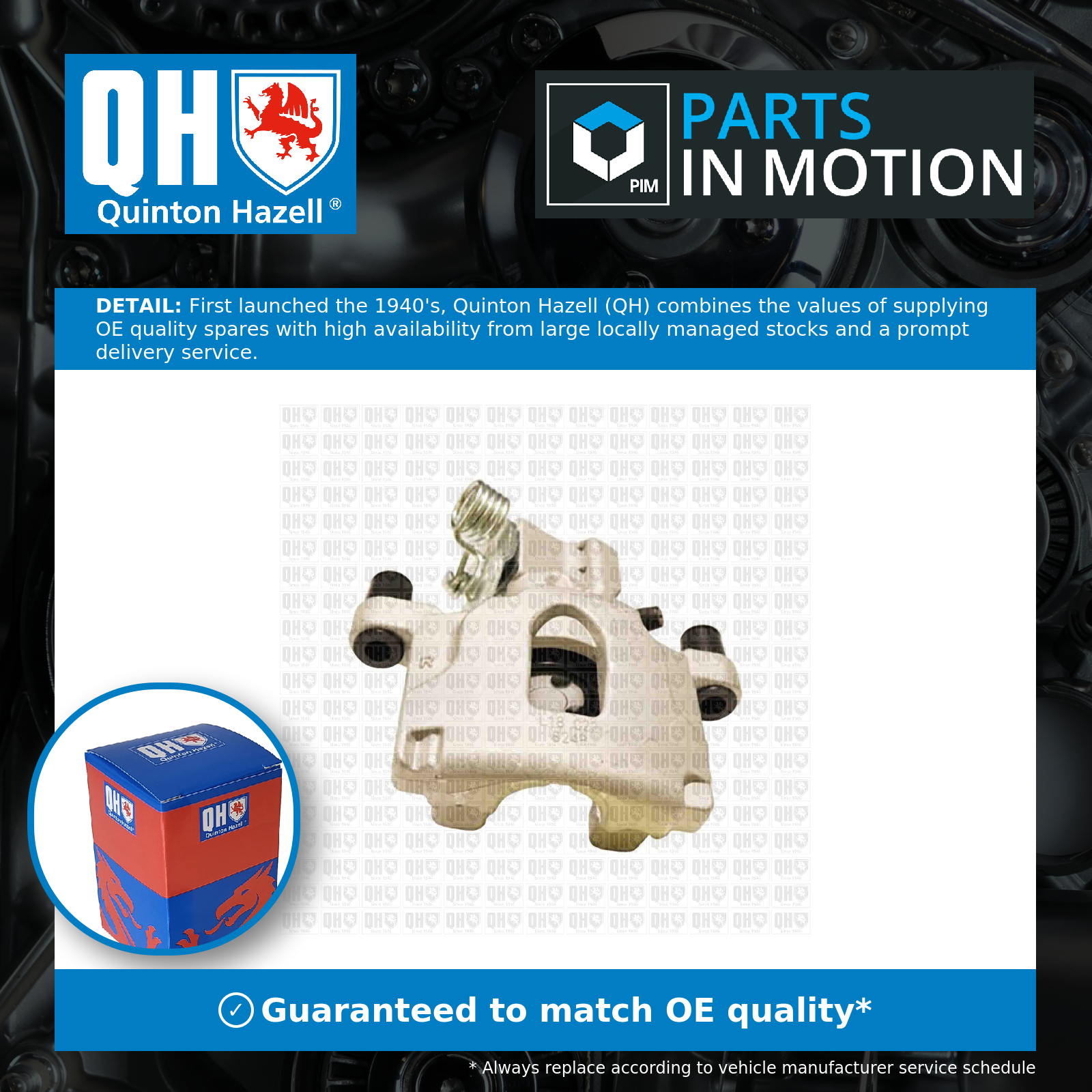 Quinton Hazell Brake Caliper Rear Right QBS9028 [PM2460085]