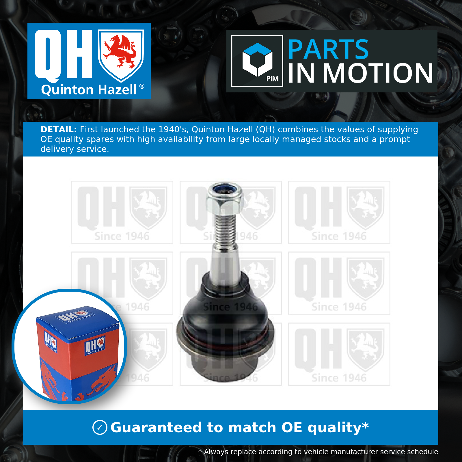 Quinton Hazell Ball Joint Front QSJ3950S [PM2618932]