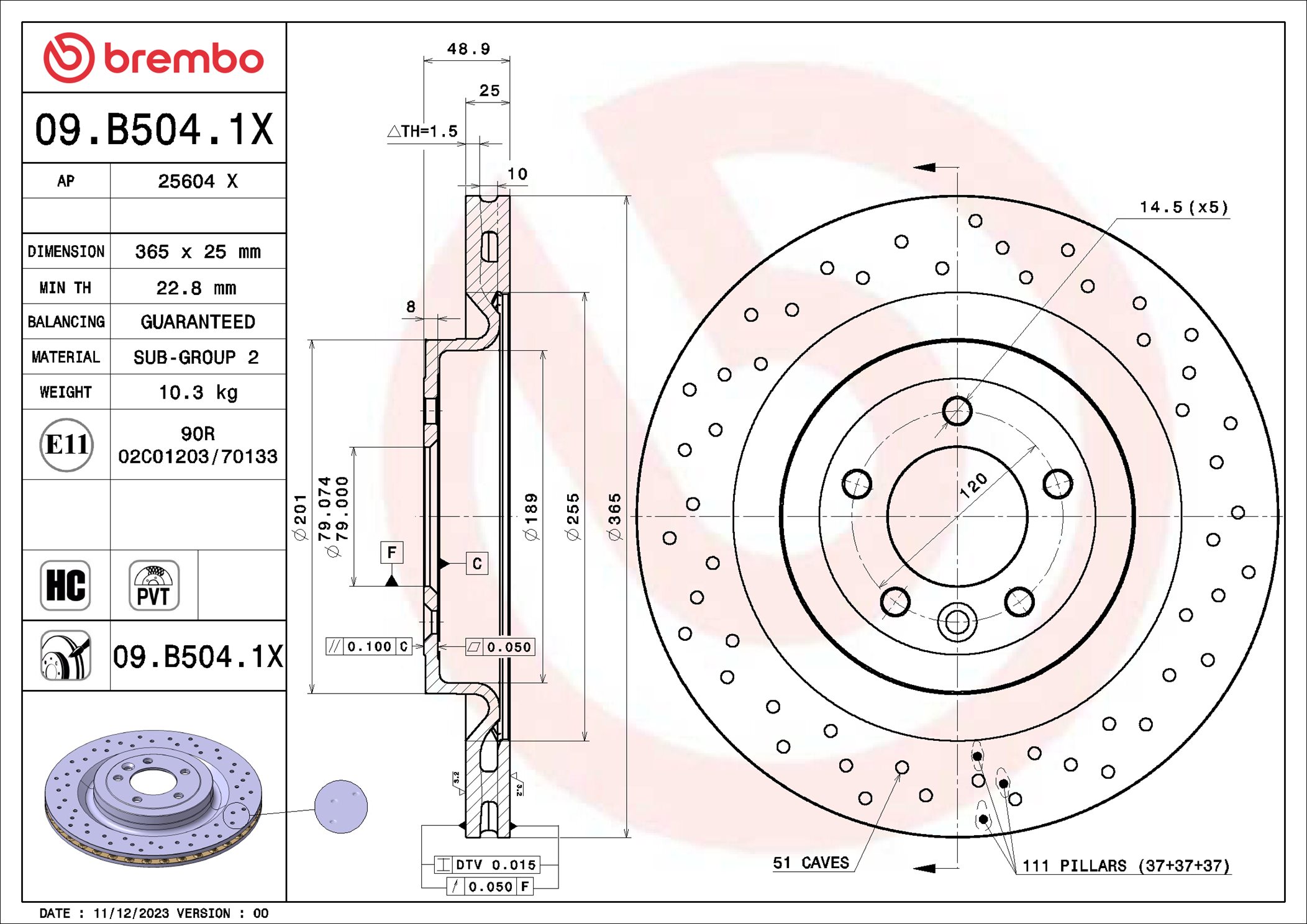 Brembo 09.B504.1X