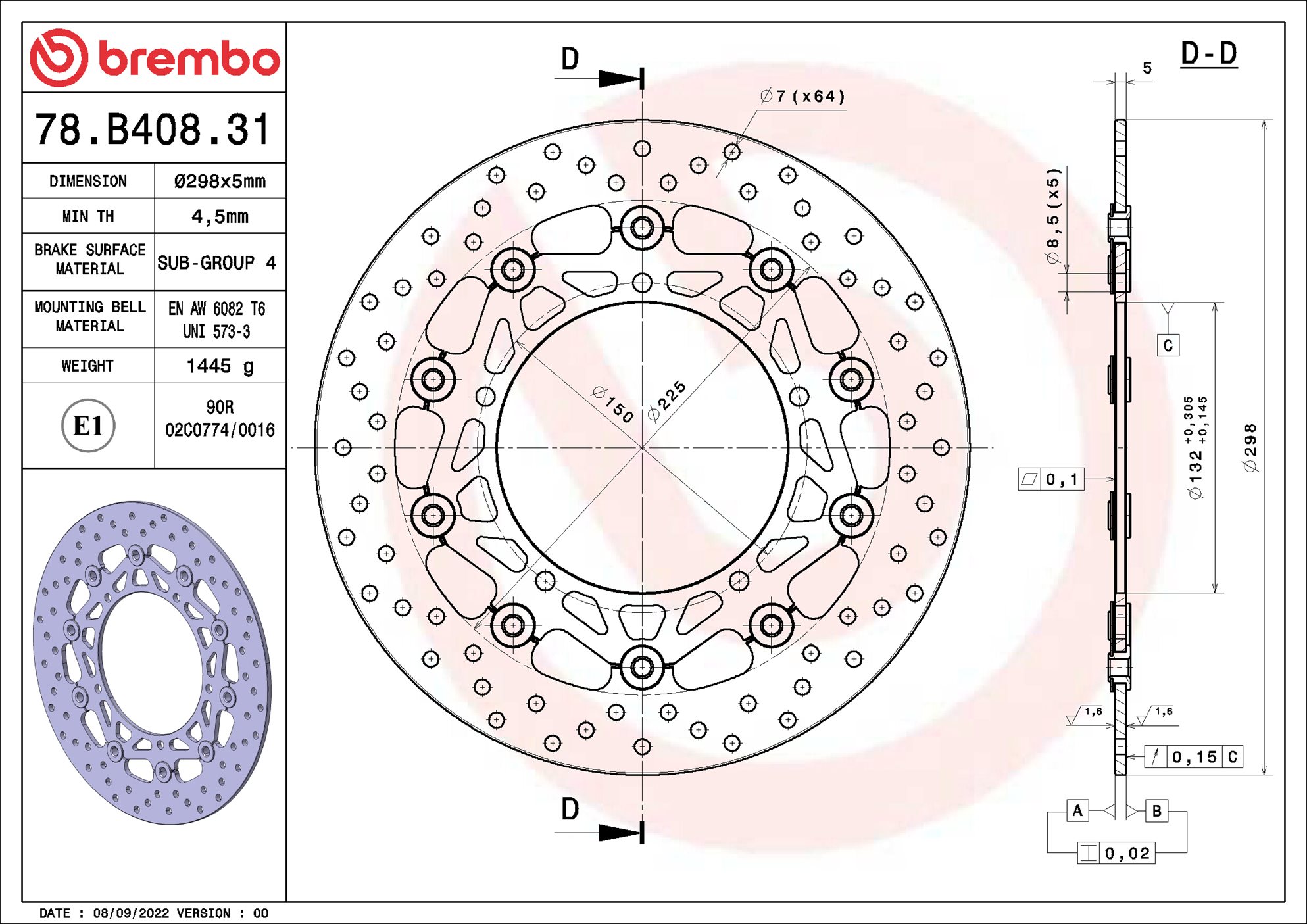 Brembo 78B40831