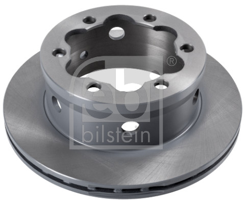 Febi 10639 2x Brake Discs Pair Vented