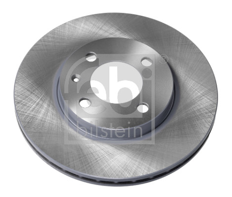 Febi 06512 2x Brake Discs Pair Vented