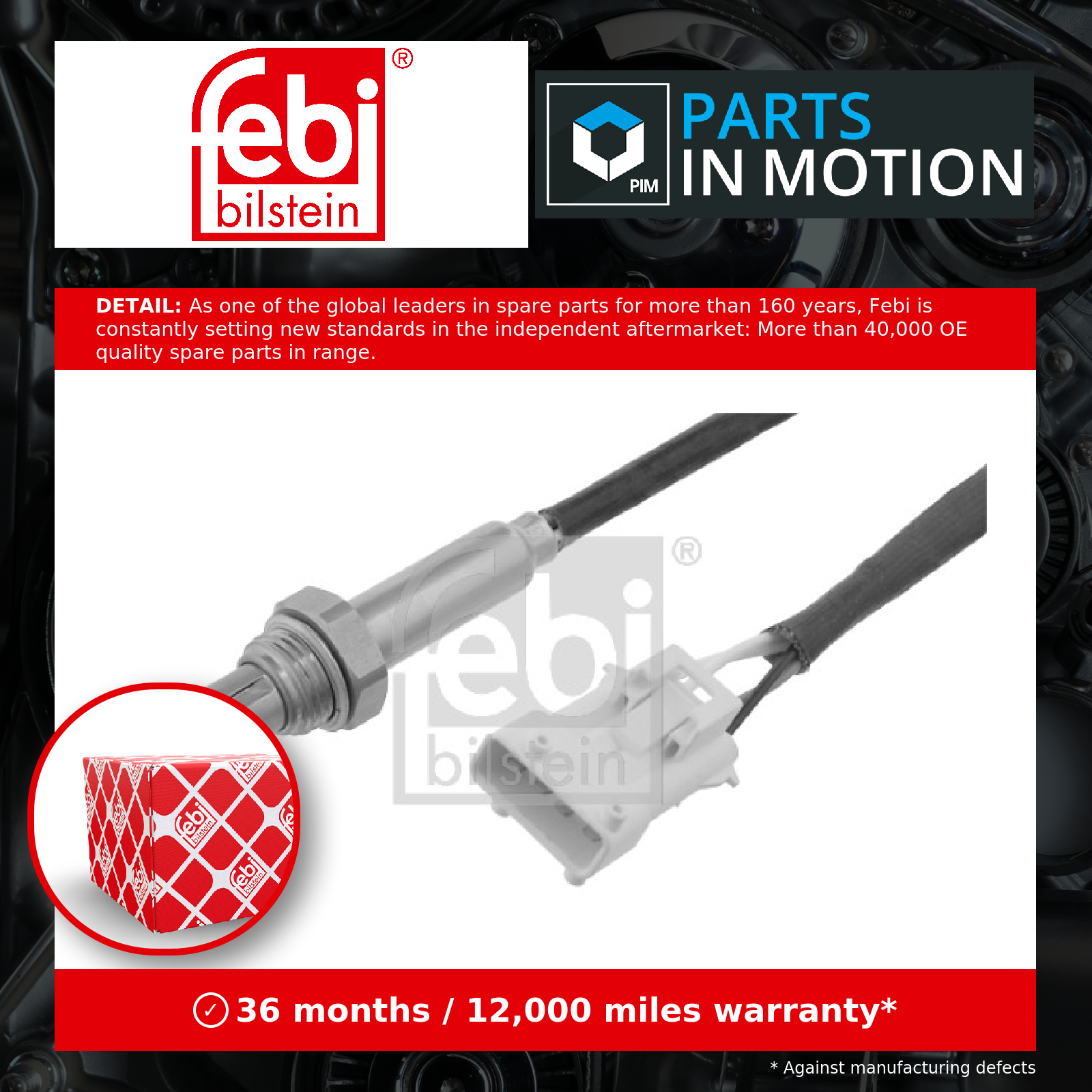 Lambda Sensor fits CITROEN Oxygen 1628AA 1628HT 1628KN 1628NY