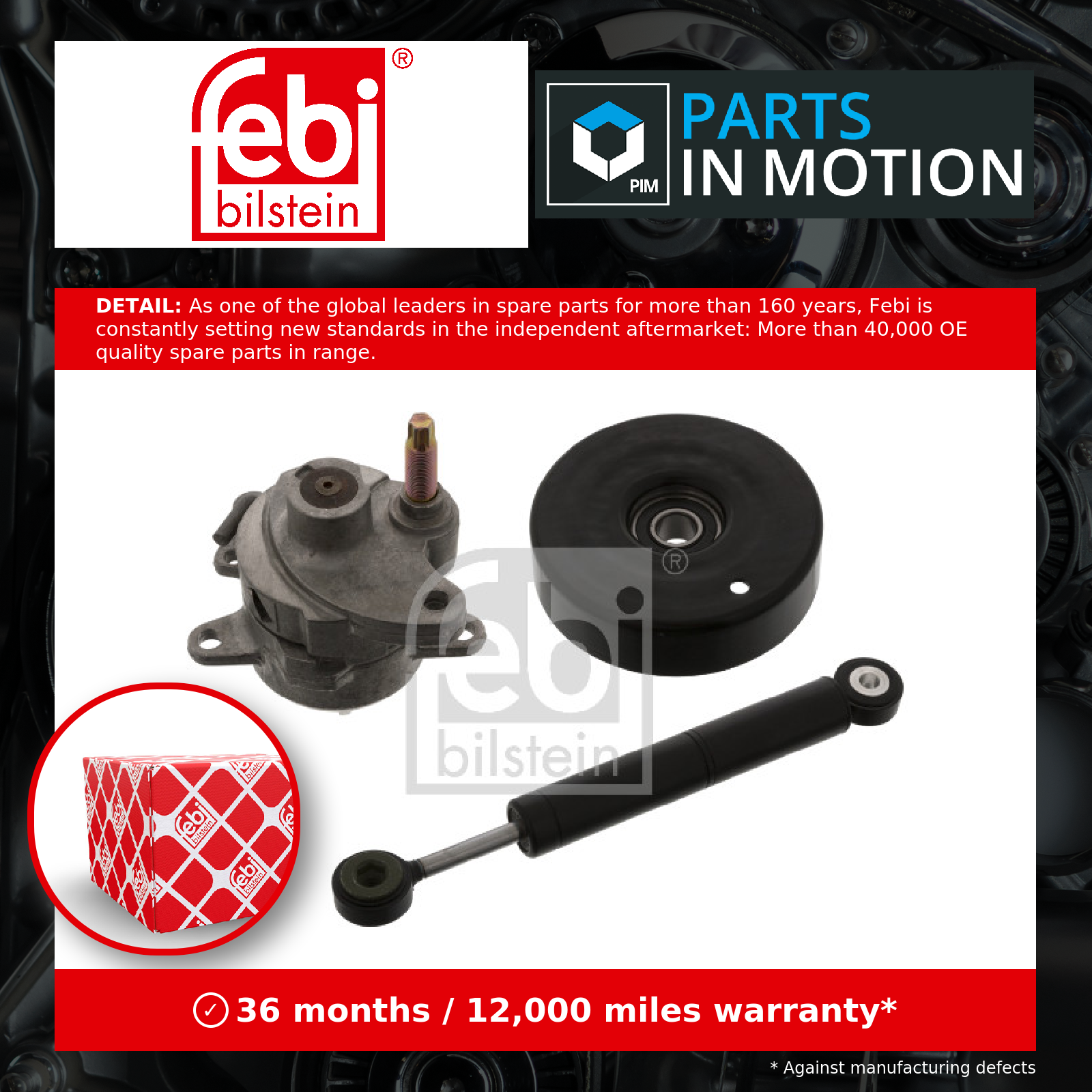 Febi Aux Belt Tensioner 15923 [PM355539]