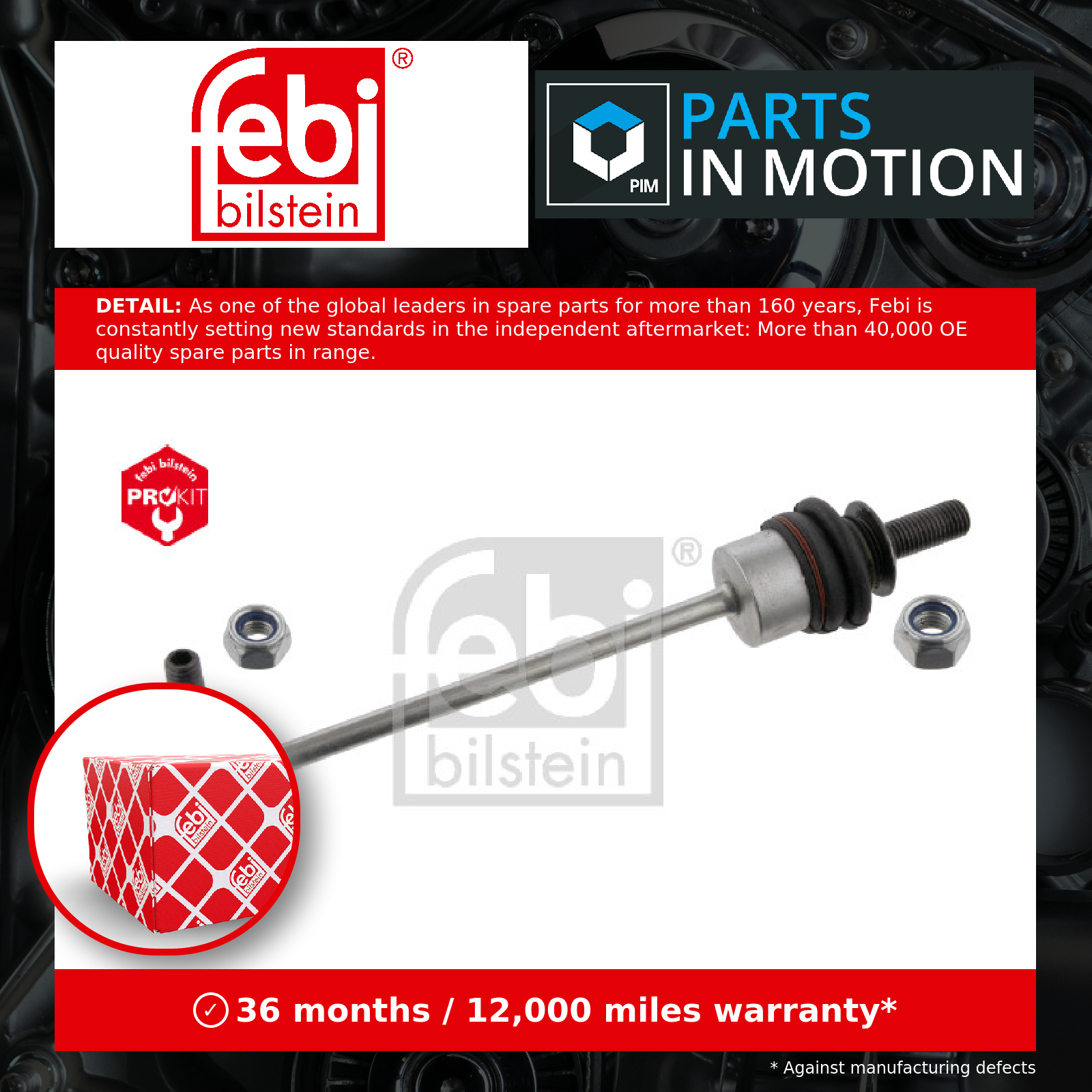 Febi Anti Roll Bar Link Rear Left or Right 19670 [PM355602]