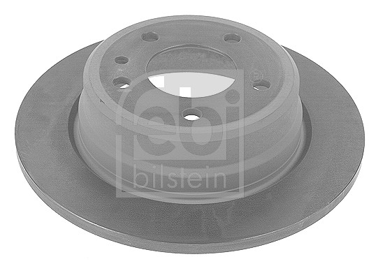 Febi 10754 2x Brake Discs Pair Solid