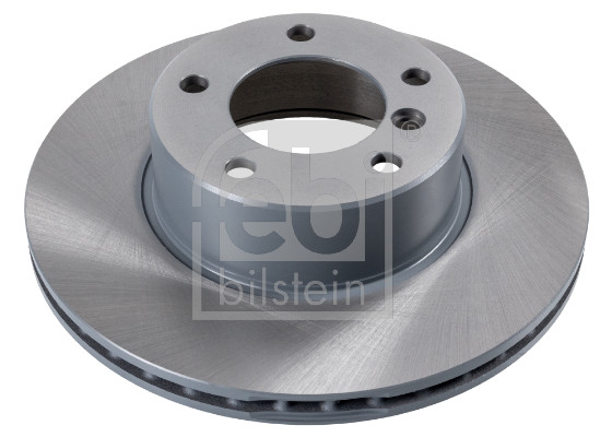 Febi 10753 2x Brake Discs Pair Vented