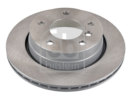 Febi 12324 2x Brake Discs Pair Vented