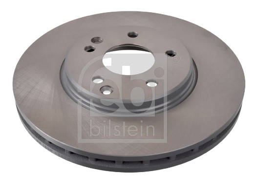 Febi 04630 2x Brake Discs Pair Vented