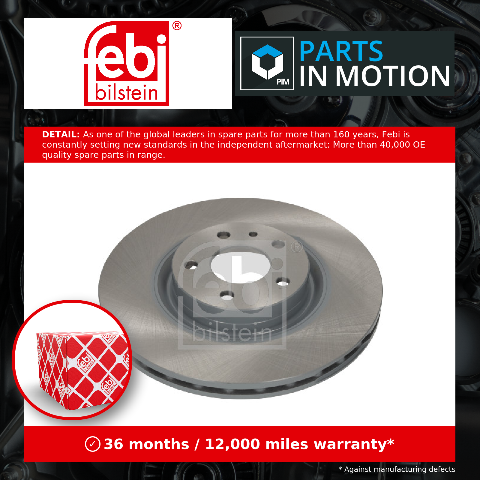 Febi Pair Of Rear Brake Hoses For Fiat 500 (312) – Left & Right – 189mm Length